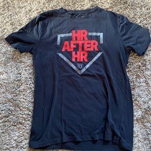 Youth LG Black Baseball Under Armour T-Shirt